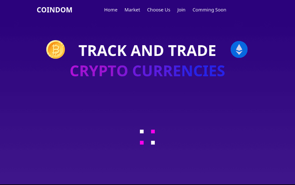 Coindom — Real-Time Crypto Tracker